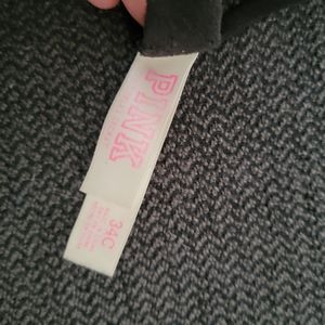 Pink VS padded pushup blk bra 34C